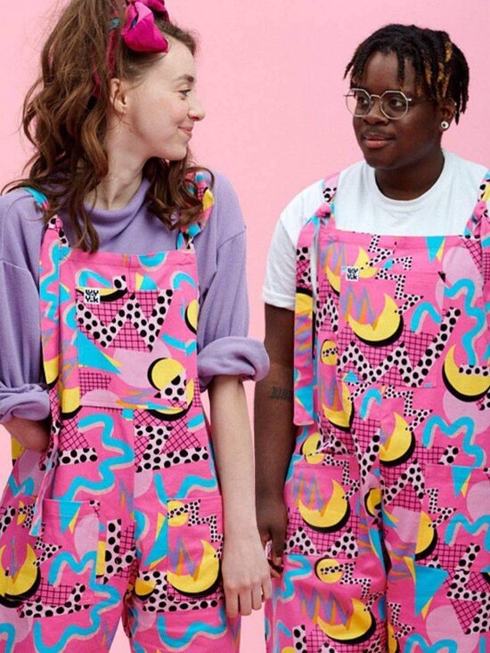 Lucy & Yak Pants - Lucy & Yak RARE Limited Edition Bayside Dungarees UK 24R, US 20R (roughly 2XL)